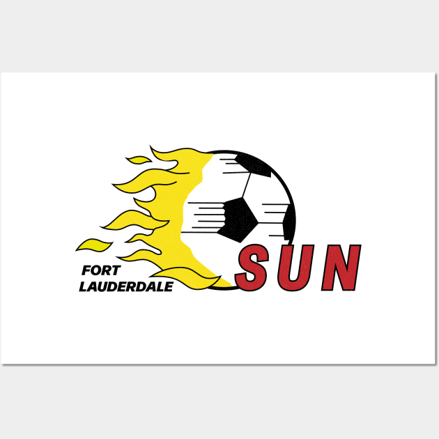 Defunct Fort Lauderdale Sun USL Soccer 1984 Wall Art by LocalZonly